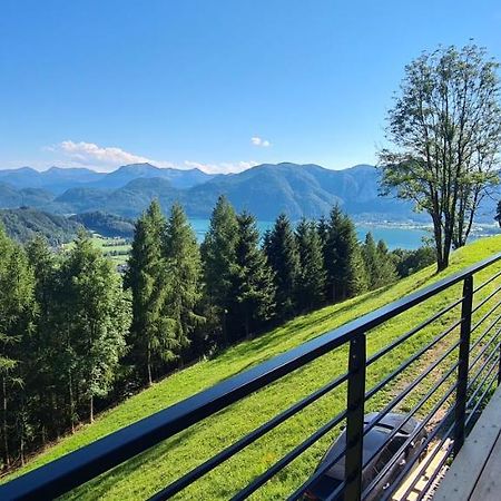 Ruhige Bergvilla In Alleinlage Am Mondsee Mit Seeblick Bergblick Und Whirlpool Innerschwand Eksteriør bilde